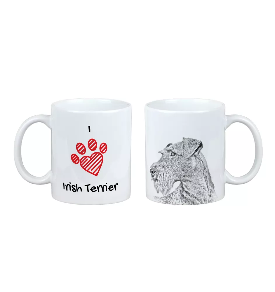 Terrier irlandais, Irish Terrier - tasse avec chien, une tasse adorable avec une illustration, un cadeau avec votre photo de la marque Art-Dog