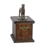 Irish Wolfhound - urn for the ashes of a dog, urn with a statuette, elegant urn in the classic style of the Art-Dog brand