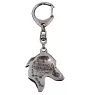 Italian Greyhound, Italian Sighthound - Silver-plated key ring with a dog in a gift box, handbag decoration, backpack pendant by Art-Dog brand