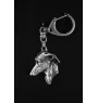 Italian Greyhound, Italian Sighthound - Silver-plated key ring with a dog in a gift box, handbag decoration, backpack pendant by Art-Dog brand
