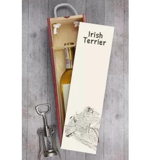 Terier irlandzki pudełko na wino z psem Art-Dog