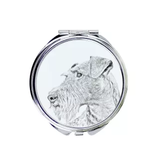 Irish Terrier, Irish Red Terrier, Brocaire Rua - Pocket mirror with a dog, personalized mirror for a purse, compact mirror with Art-Dog brand print.