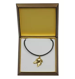 Italian Greyhound, Italian Sighthound - Dog necklace in gift box, gold-plated pendant for dog fan, striking jewellery by Art-Dog