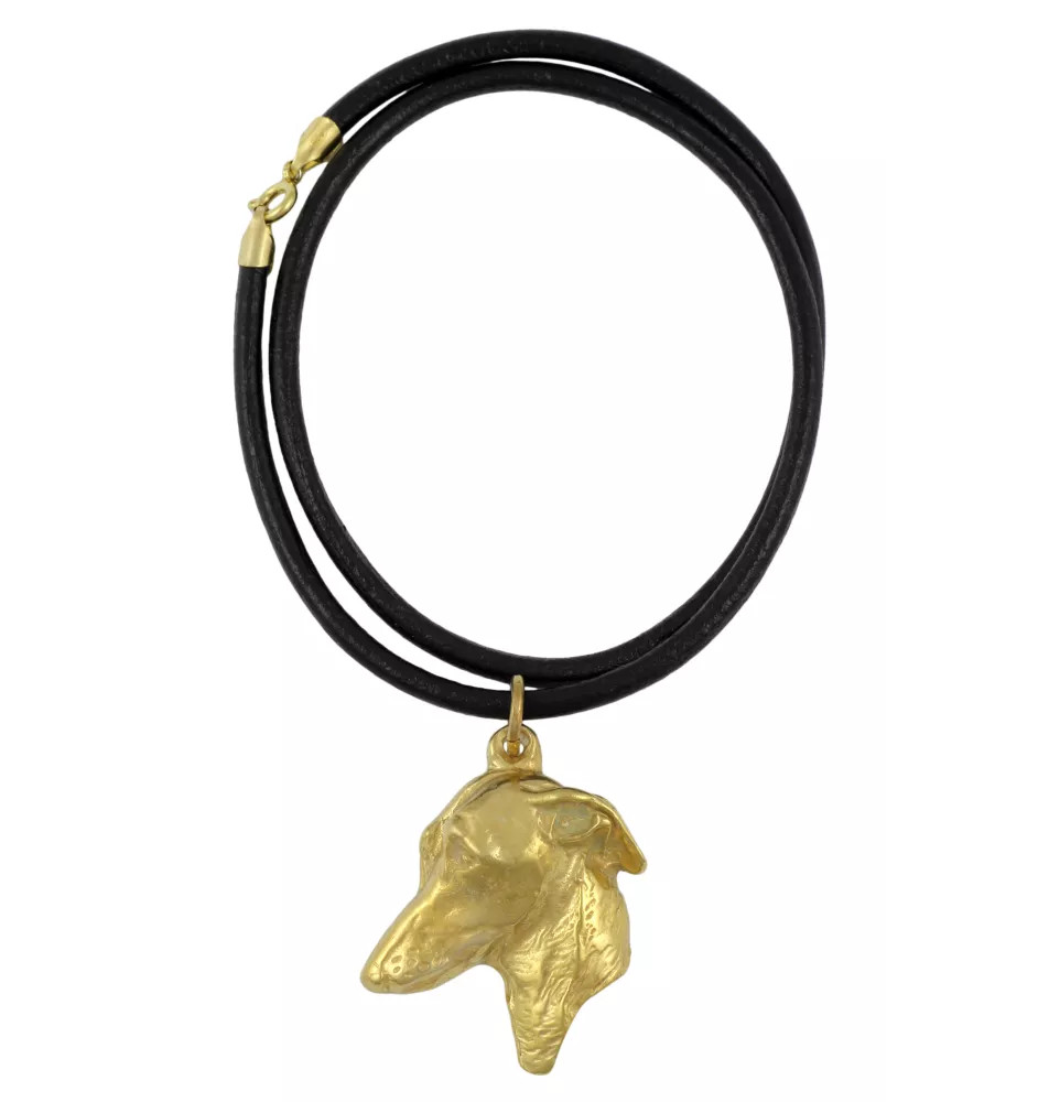 Italian Greyhound, Italian Sighthound - Dog necklace, gold-plated pendant for dog fan, unique jewellery by Art-Dog brand
