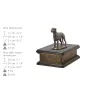 Irischer Wolfshund, Irish Wolfhound - Hund Ascheurne, klassische Urne mit Statue, elegante Urne mit Hund von der Marke Art-Dog