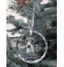 Italienisches Windspiel, Italian Greyhound - Kristallkugel mit Foto, Hundebild im Kristall, personalisierter Christbaumschmuck von Art-Dog.