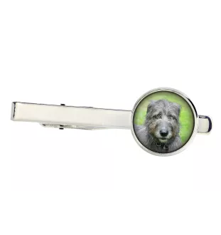 Irish Wolfhound - tie clip, ornament, jewelry for an evening outfit by Art-Dog