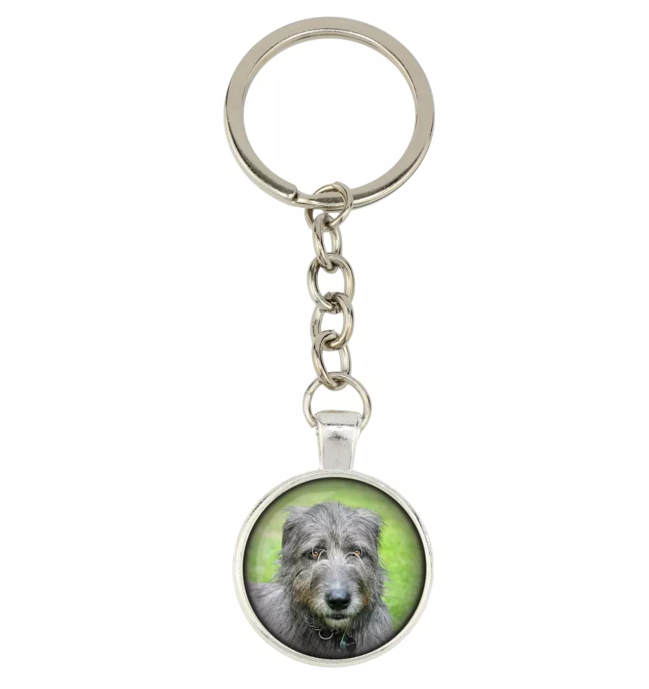 Irischer Wolfshund, Irish Wolfhound - Schlüsselanhänger mit Ihrem Foto, Schlüsselanhänger, Taschenanhänger der Marke Art-Dog