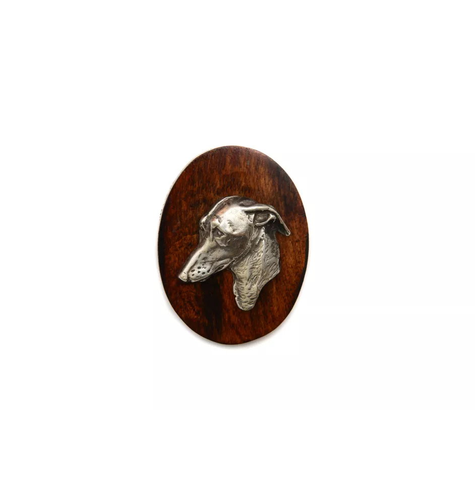 Italian Greyhound, Italian Sighthound - Dog show brooch, starter number clip, dog pin by Art-Dog