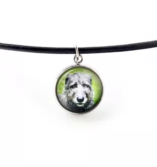 Irischer Wolfshund, Irish Wolfhound - Halskette mit Anhänger mit Ihrem Foto, handgefertigt, handgefertigter Schmuck der Marke Art-Dog
