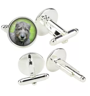 Lévrier irlandais, Irish wolfhound - Boutons de manchette dans une boîte, bijoux faits à la main, produit de la marque Art-Dog