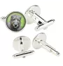 Lévrier irlandais, Irish wolfhound - Boutons de manchette dans une boîte, bijoux faits à la main, produit de la marque Art-Dog
