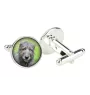 Lévrier irlandais, Irish wolfhound - Boutons de manchette dans une boîte, bijoux faits à la main, produit de la marque Art-Dog