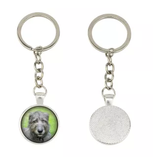 Lévrier irlandais, Irish wolfhound - porte-clés dans une boîte, photo personnelle, porte-clés de la marque Art-Dog