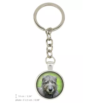 Lévrier irlandais, Irish wolfhound - porte-clés dans une boîte, photo personnelle, porte-clés de la marque Art-Dog