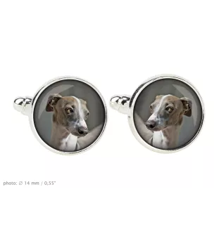 Levrette d'Italie, Petit lévrier italien - boutons de manchette, décoration de chemise, pendentif de chemise de la marque Art-Dog