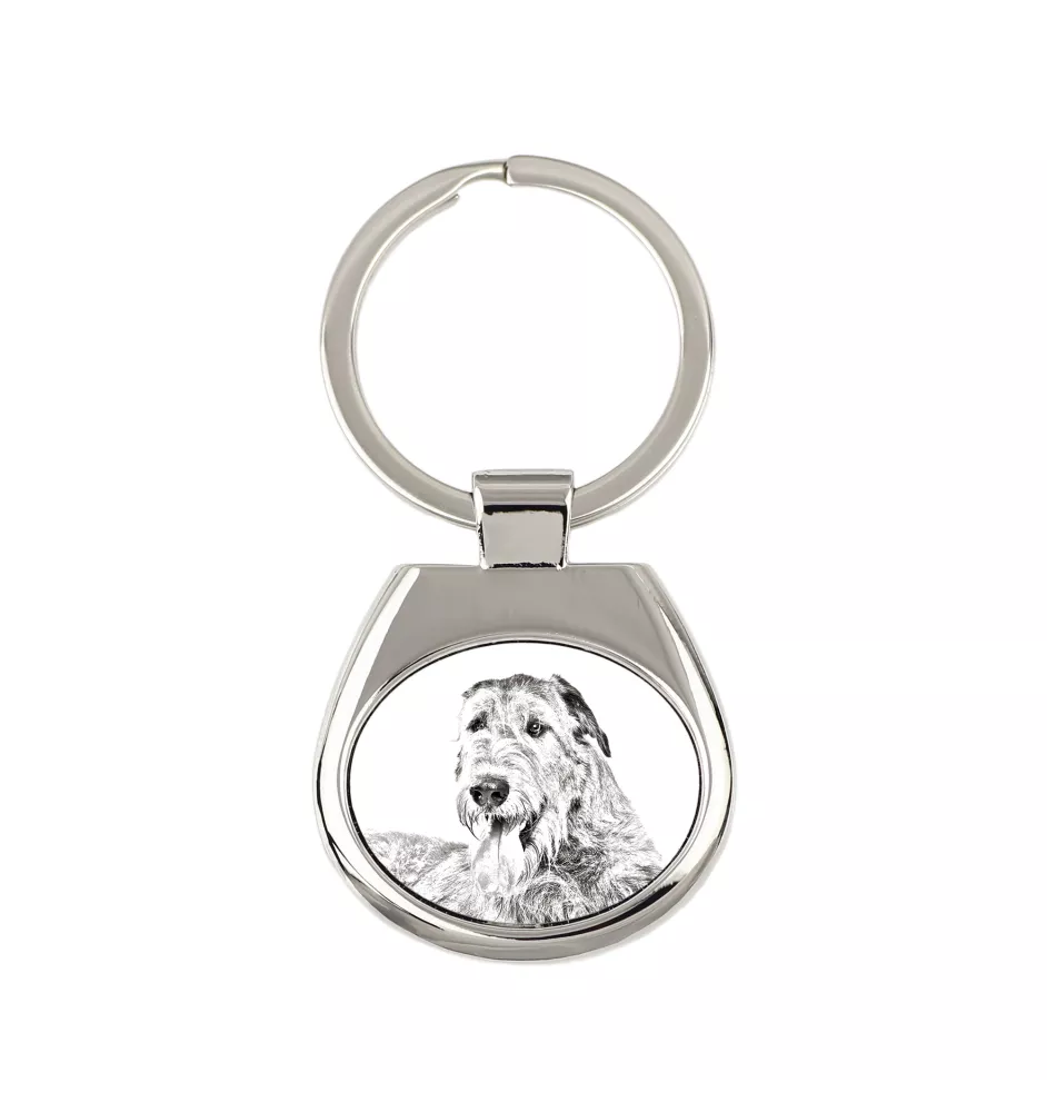 Lévrier irlandais, Irish wolfhound - porte-clés avec chien, porte-clés imprimé, breloque personnalisée de la marque Art-Dog