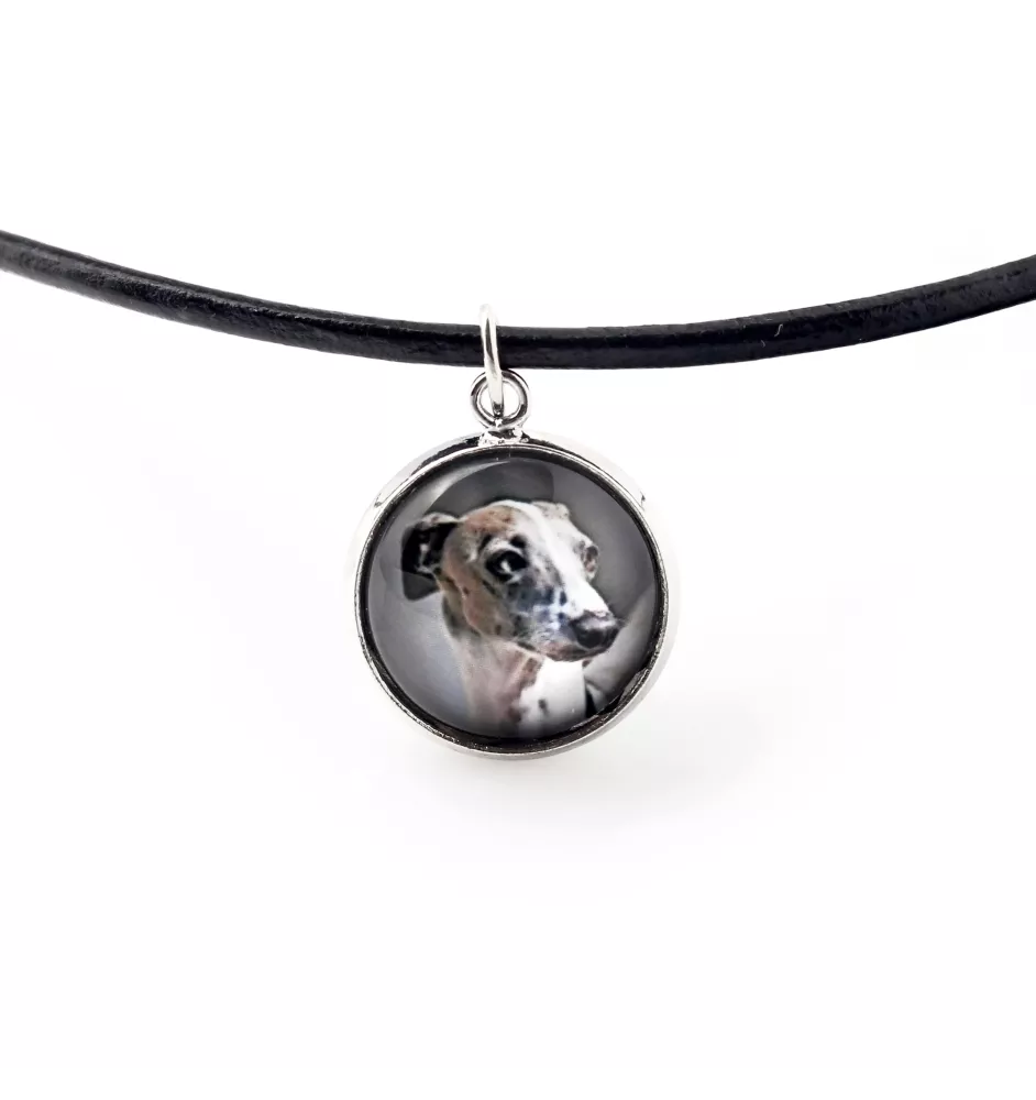 Levrette d'Italie, Petit lévrier italien - collier pendentif avec votre photo, fait main, bijoux de la marque Art-Dog