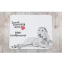 Irischer Wolfshund, Irish Wolfhound - Mauspad mit Druck, personalisiertes Mauspad mit Hund, einzigartiges Gadget für Büroangestellte von Art-Dog.
