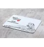 Irischer Wolfshund, Irish Wolfhound - Mauspad mit Druck, personalisiertes Mauspad mit Hund, einzigartiges Gadget für Büroangestellte von Art-Dog.