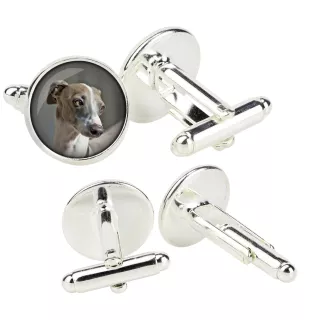 Italienisches Windspiel, Italian Greyhound - Manschettenknöpfe in einer Schachtel, handgefertigter Schmuck, Produkt der Marke Art-Dog