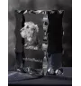 Lévrier irlandais, Irish wolfhound - cristal avec photo de chien, statuette en verre avec photo, cadre exceptionnel avec photo de la marque Art-Dog