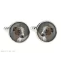 Italian Greyhound, Italian Sighthound - cufflinks and tie with your photo, a suit decoration, men's jewelry from the Art-Dog brand.