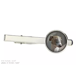 Italienisches Windspiel, Italian Greyhound Ärmelknöpfe und Krawatte mit Ihrem Foto, Anzugaccessoire, Herrenschmuck der Marke Art-Dog