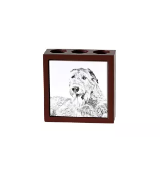 Lévrier irlandais, Irish wolfhound - porte-stylo avec chien, organiseur de bureau avec impression, décoration de bureau personnalisée de la marque Art-Dog