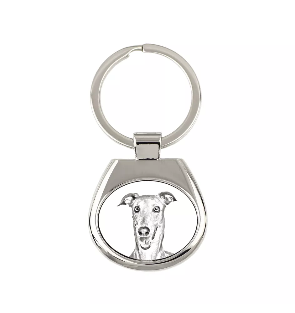 Italian Greyhound, Italian Sighthound - keychain with a dog, keychain with a print, personalized pendant from the Art-Dog brand