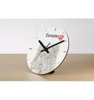 Irischer Wolfshund, Irish Wolfhound - Wanduhr mit Hund, Regal Uhr mit Druck, personalisierte Hausdekoration von Art-Dog.