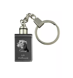 Lévrier irlandais, Irish wolfhound - Porte-clés en cristal avec photo de chien, porte-clés lumineux, cadeau unique de la marque Art-Dog