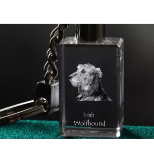Lévrier irlandais, Irish wolfhound - Porte-clés en cristal avec photo de chien, porte-clés lumineux, cadeau unique de la marque Art-Dog