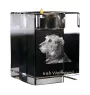 Irish Wolfhound - Candle holder with dog photo, crystal tealight holder, personalised gift by Art-Dog brand