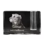 Lévrier irlandais, Irish wolfhound - Porte-stylos, organiseur en cristal avec photo de chien, décoration de bureau unique par la marque Art-Dog