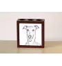 Levrette d'Italie, Petit lévrier italien - porte-stylo avec chien, organiseur de bureau avec impression, décoration de bureau personnalisée de la marque Art-Dog