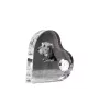 Irischer Wolfshund, Irish Wolfhound - Kristalluhr mit einem Hundebild, Herzregal-Uhr, personalisierte Standuhr der Marke Art-Dog