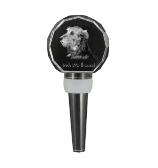 Wilczarz irlandzki grubszy stopper do wina z psem Art-Dog