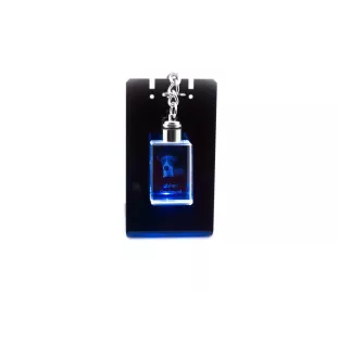 Levrette d'Italie, Petit lévrier italien - Porte-clés en cristal avec photo de chien, porte-clés lumineux, cadeau unique de la marque Art-Dog