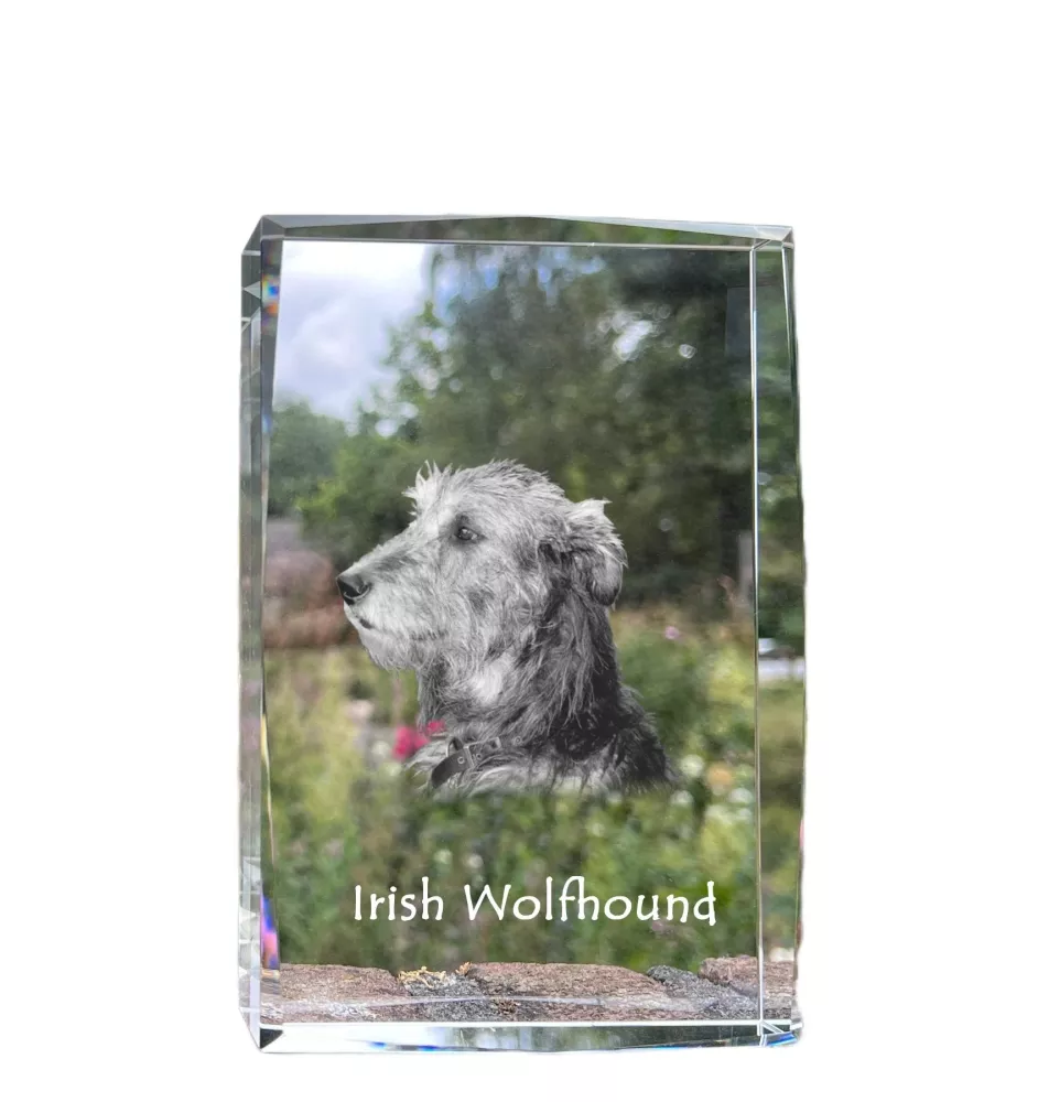 Wilczarz irlandzki kryształ z psem Art-Dog