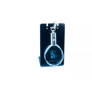 Levrette d'Italie, Petit lévrier italien - pendentif avec une photo de chien, porte-clés en cristal dans une boîte cadeau, un cadeau unique par Art-Dog