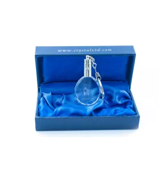 Levrette d'Italie, Petit lévrier italien - pendentif avec une photo de chien, porte-clés en cristal dans une boîte cadeau, un cadeau unique par Art-Dog