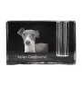 Levrette d'Italie, Petit lévrier italien - Porte-stylos, organiseur en cristal avec photo de chien, décoration de bureau unique par la marque Art-Dog