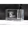 Charcik włoski penholder kryształowy z psem Art-Dog