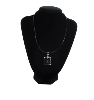 Levrette d'Italie, Petit lévrier italien - Pendentif chien en cristal, collier photo, bijoux uniques par Art-Dog