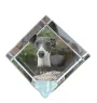 Levrette d'Italie, Petit lévrier italien - un cube de cristal avec une photo, une photo de cheval dans le cristal, un presse-papiers cubique de la marque Art-Dog