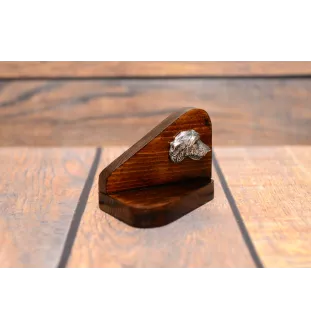 Lévrier irlandais, Irish wolfhound - bougeoir en bois avec un chien, support pour bougie chauffe-plat, lieu de mémoire pour chien de la marque Art-Dog