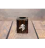 Italian Greyhound, Italian Sighthound - wooden candle holder with a dog, a unique souvenir after losing a dog, a handicraft from the Art-Dog brand