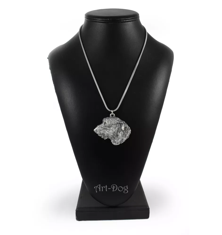 Irish Wolfhound I - necklace with a dog, dog pendant on a silver chain, unique jewelry from the Art-Dog brand