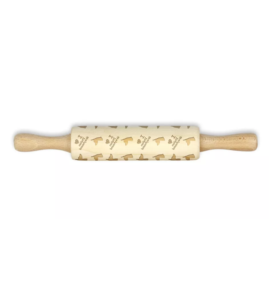 Levrette d'Italie, Petit lévrier italien - petit rouleau à motifs de chien, rouleau à pâtisserie pour enfant, décoration en argile céramique de la marque Art-Dog